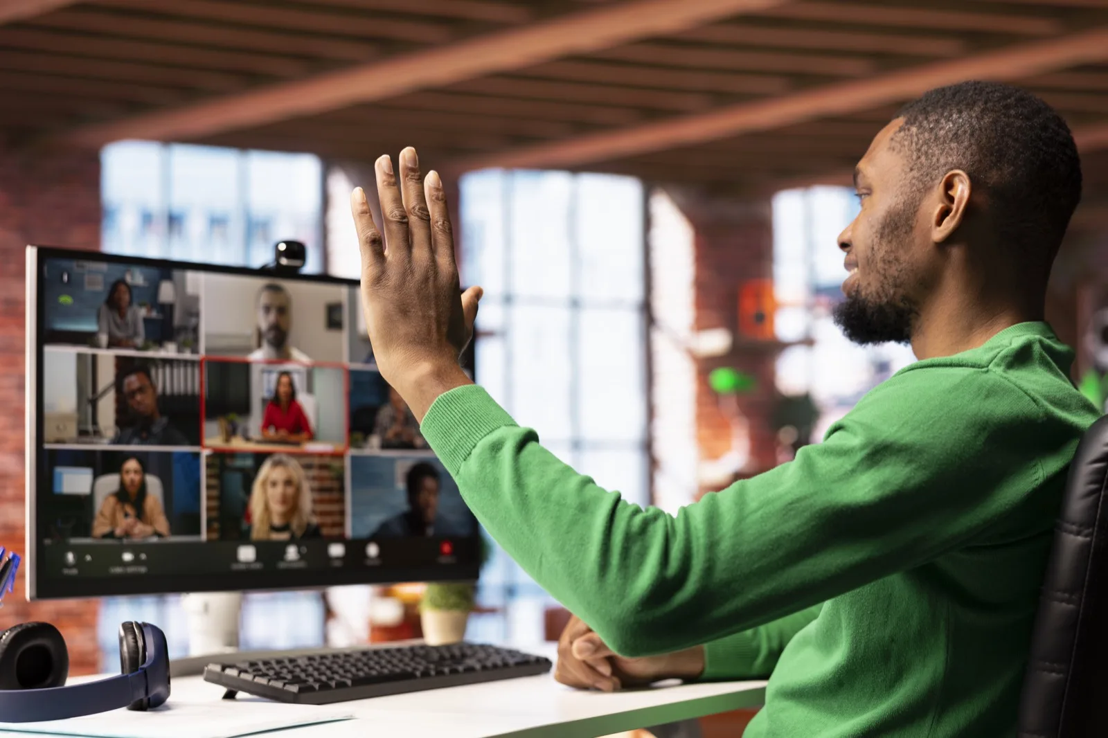 Remote teammate in a live work session